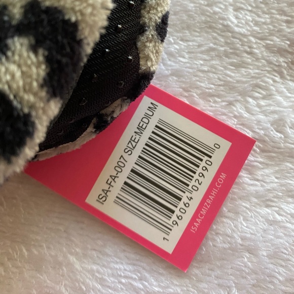 NWT ISAAC MIZRAHI SHOES Faux Fur Leopard Print Slippers Size Medium - Picture 15 of 15